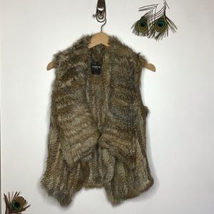 bebe rabbit fur vest size xs